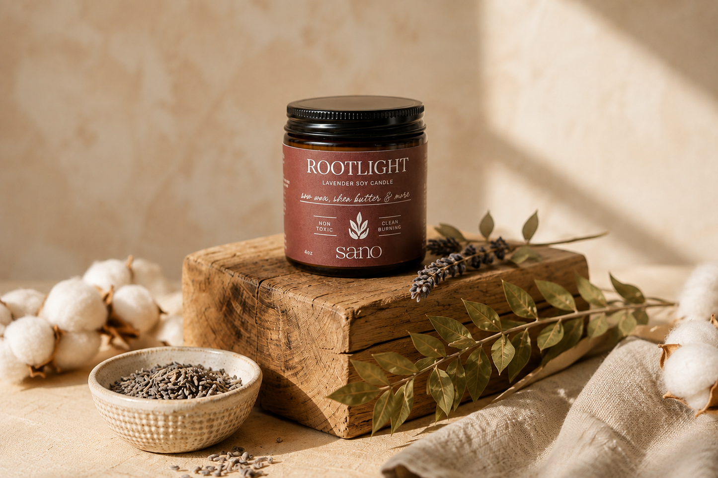 Rootlight · Lavender Soy Candle 4 oz